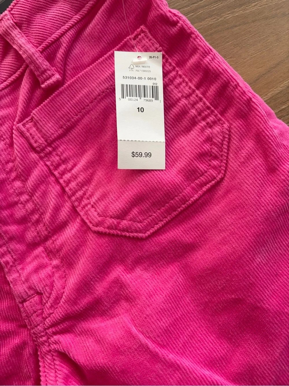GAP Hot Pink Flared Kids Corduroy Jeans